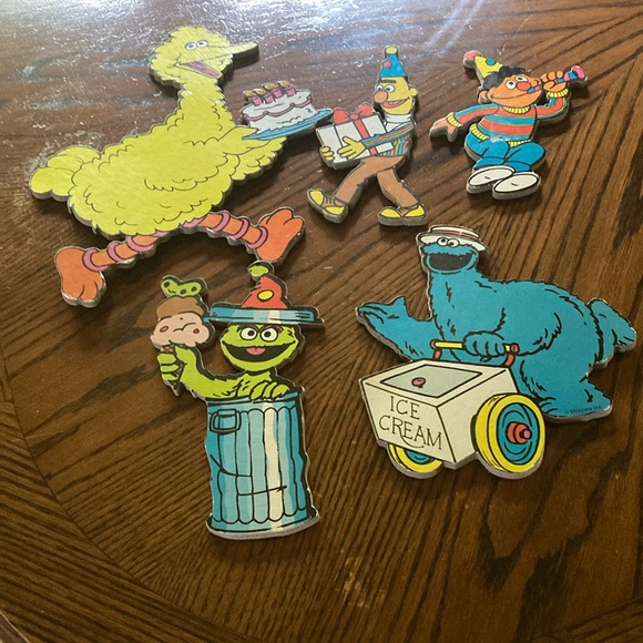 seasme street Other - Vintage Sesame Street birthday wall art five piece set